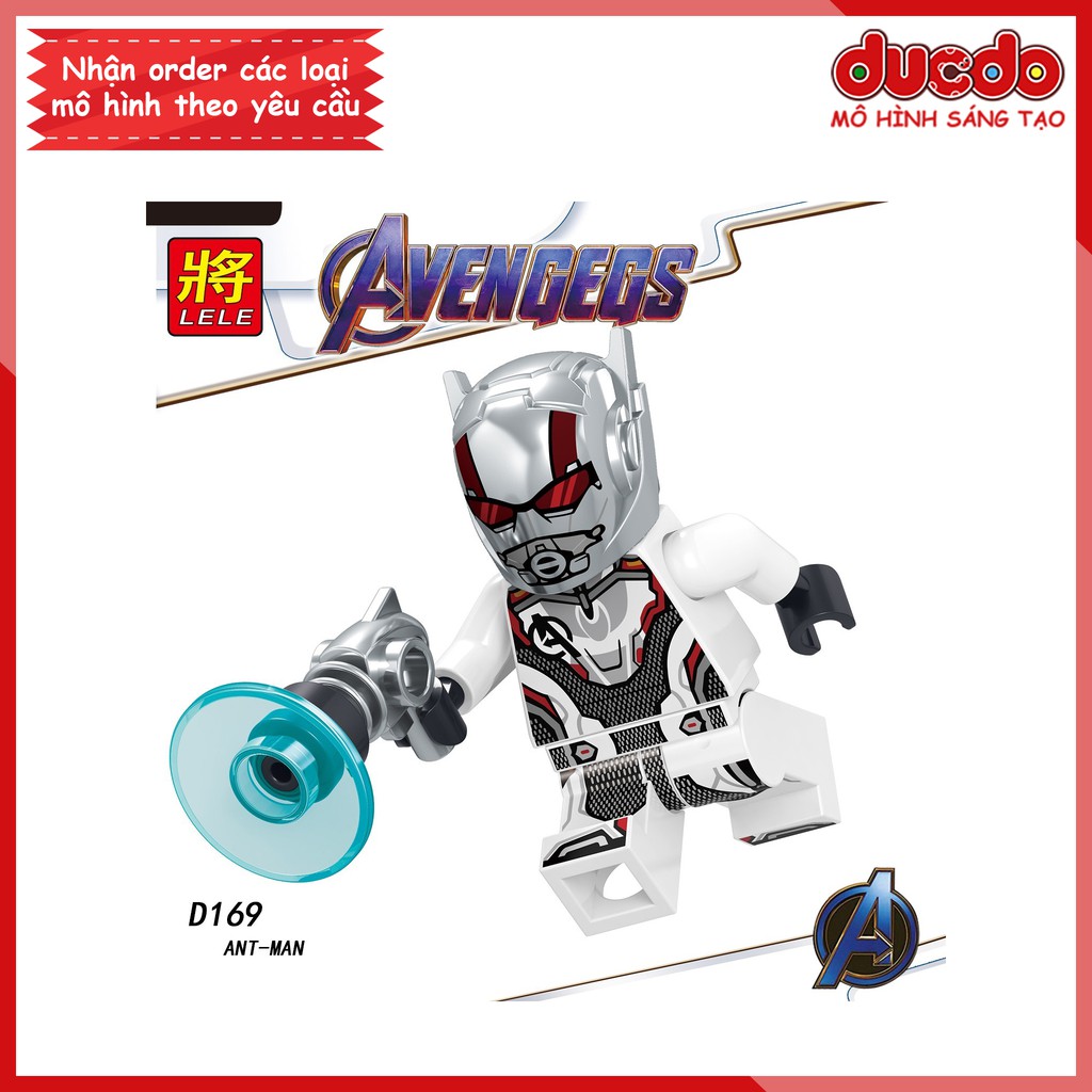 Minifigures các nhân vật End Game full vũ khí - Đồ chơi Lắp ghép Xếp hình Mô hình Mini Iron Man EndGame LeLe D165 - 172