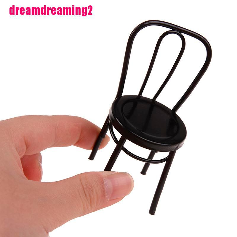 Mô Hình Ghế Sắt Trang Trí Nhà Búp Bê Tỉ Lệ 1 / 6