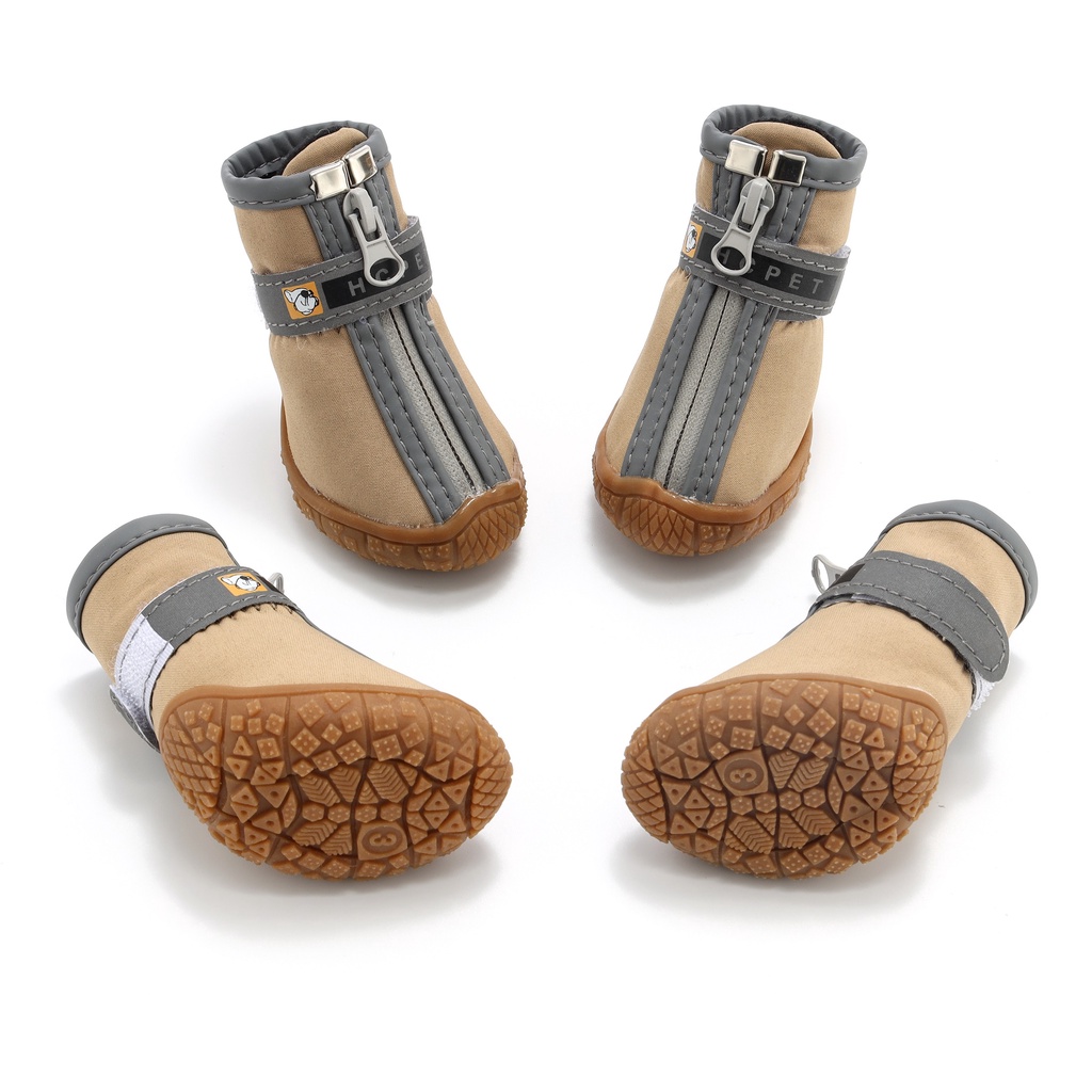 Mới set 4 Đôi Giày Thoáng Khí Chống Thấm Nước Chống Mài Mòn Dành Cho Chó Poodle