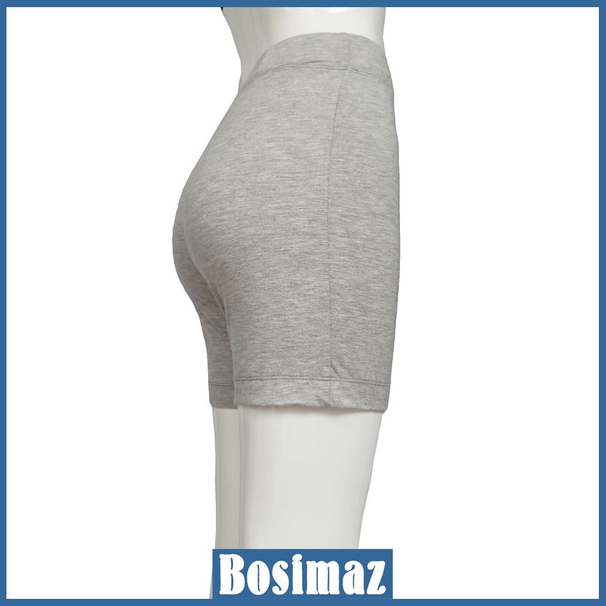 Quần Legging Nữ Bosimaz MS345 đùi không túi màu tiêu xám nhạt cao cấp, thun co giãn 4 chiều, vải đẹp dày, thoáng mát.