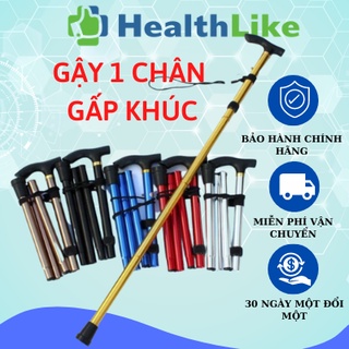 Gậy chống cho người già, gậy batoong 1 chân. Gậy gấp gọn chống trượt Lucass USA B27 /HealthLike