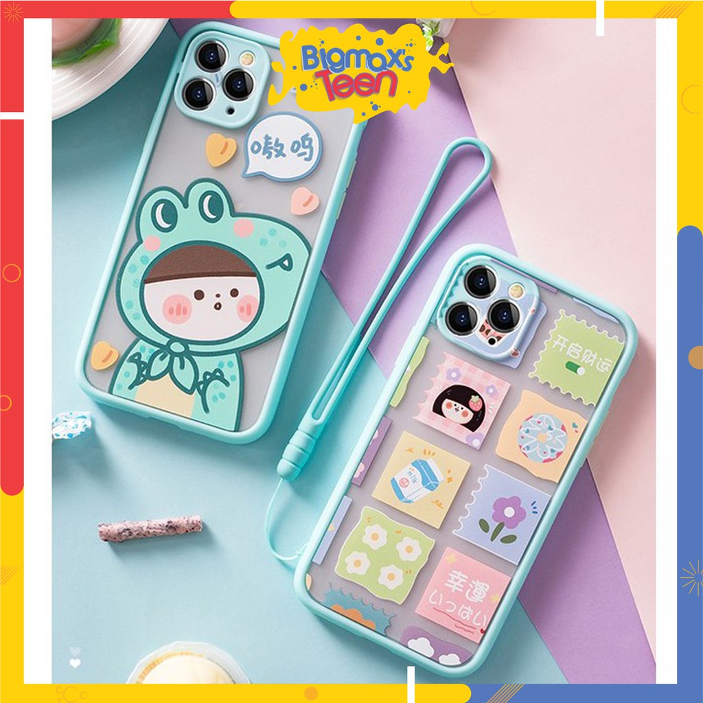 Ốp lưng xiaomi redmi 10/note 10 /note 8/note 8 pro/ note 7/ note 9/ note 9s/ redmi 8/8A mẫu nhám Roro Stickers dễ thương