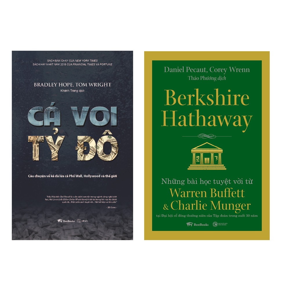 Sách - Combo Cá voi tỷ đô +  Berkshire Hathaway - Những Bài Học Tuyệt Vời Từ Warren Buffett & Charlie Munger