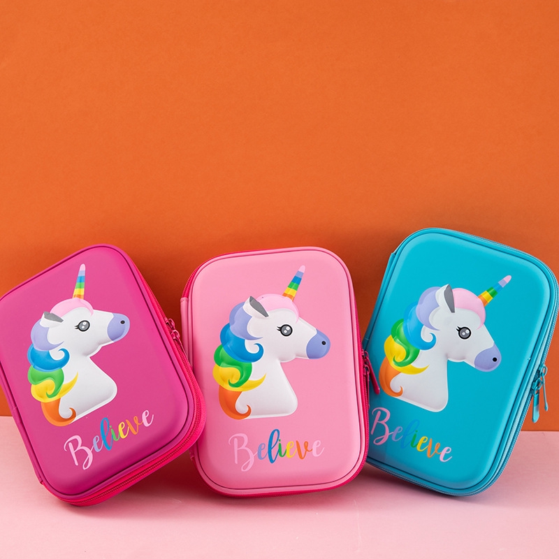 Smiggle Túi Đựng Bút Bằng Eva In Hình Kỳ Lân Sáng Tạo Ốp