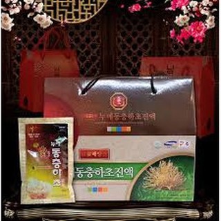 Đông Trùng Hạ Thảo Sâm núi BIO Hàn Quốc hộp 30 gói x 70ml 
