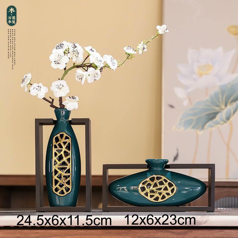 Lọ Hoa ⭐MẠ VÀNG⭐ Bình Hoa Decor Trang Trí cắm hoa khô để bàn cao cấp