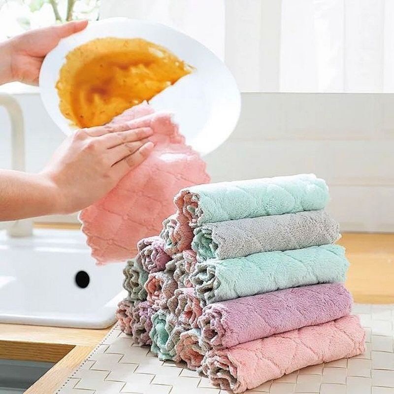 1 Khăn lau bếp đa năng cotton siêu thấm hút mềm mịn khăn zic zac lau tay Misy Home