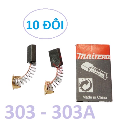 10 đôi chổi than 303A dùng cho máy cắt gạch - Chổi than MKT303A