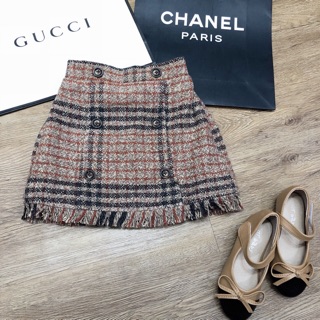 Chân váy dạ tweed cho bé gái