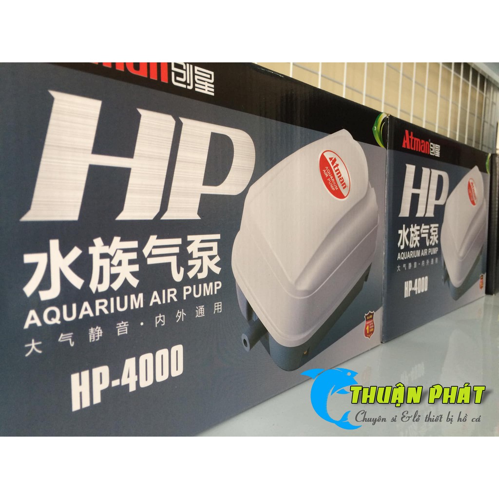 Máy sủi khí Atman HP4000 Máy Sục Khí Oxy Hồ Cá Cảnh HP-4000 chính hãng