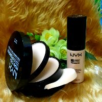 Combo kem nền và phấn Nyx Mỹ