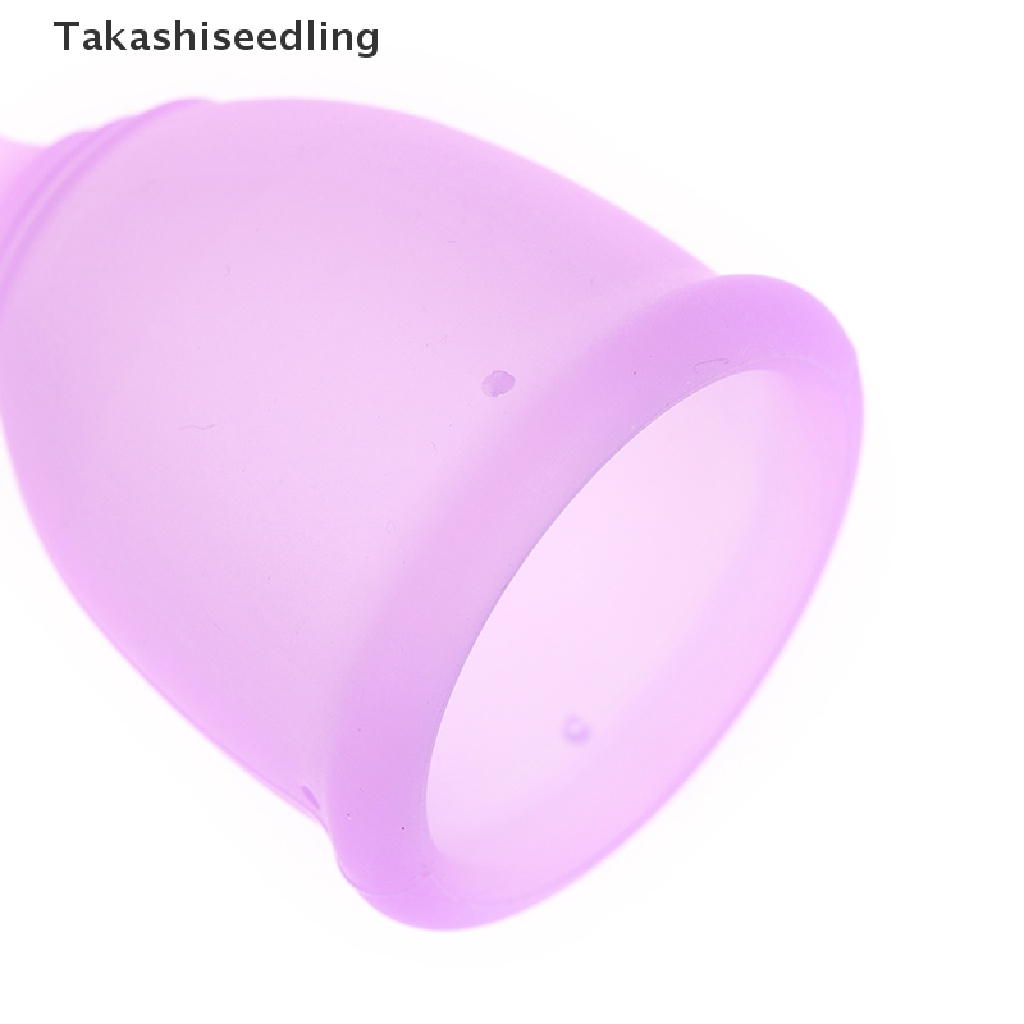 (Takashiseedling) Cốc Nguyệt San Bằng Silicon Mềm Cấp Y Tế Tái Sử Dụng Được Cho Nữ