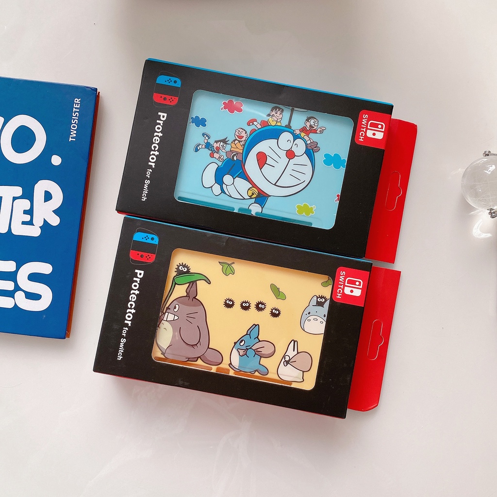 Ốp máy chơi game cầm tay Nintendo NS chống rơi hình Doraemon dễ thương