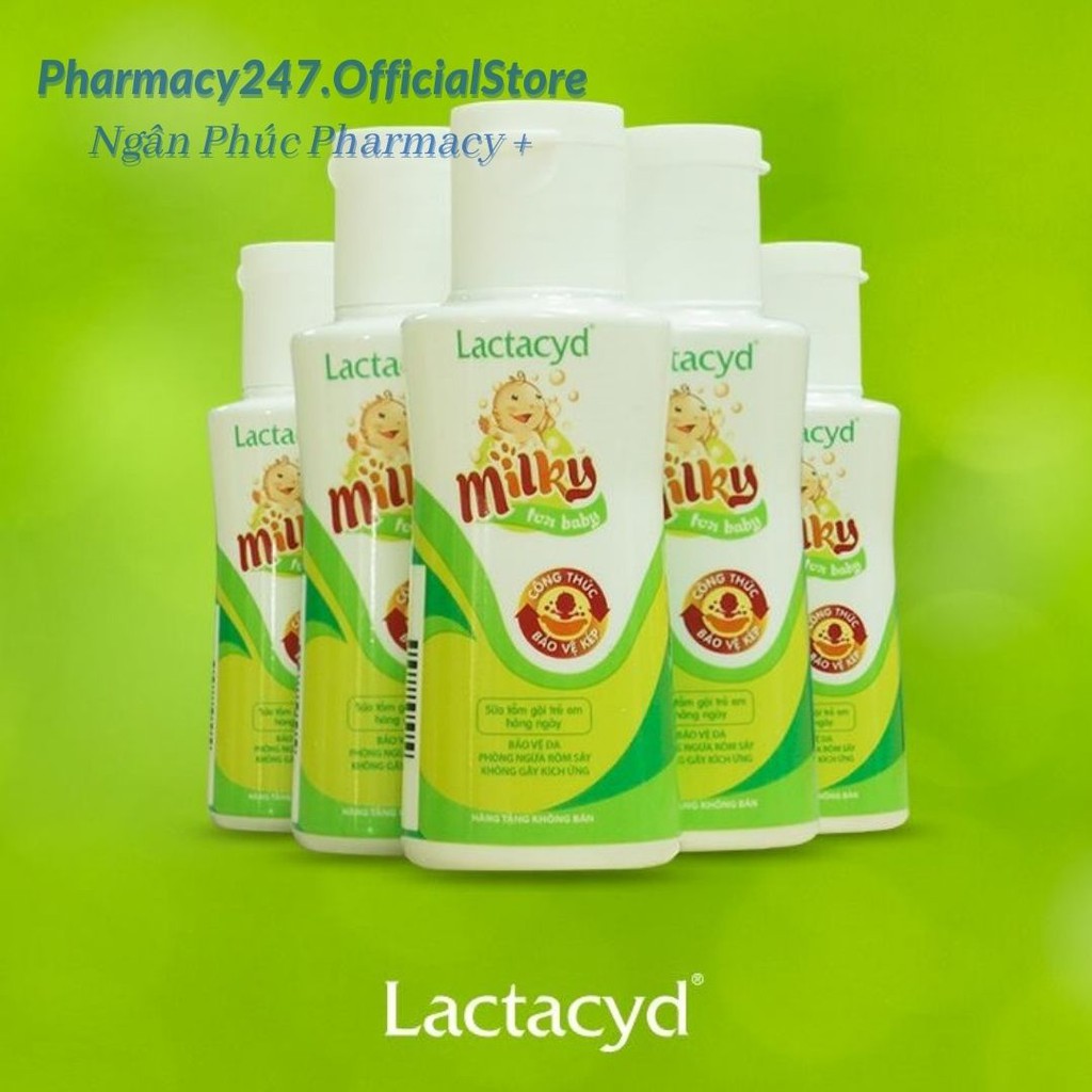 Sữa tắm gội trẻ em Lactacyd milky 500ml,Lactacyd BB 600ml