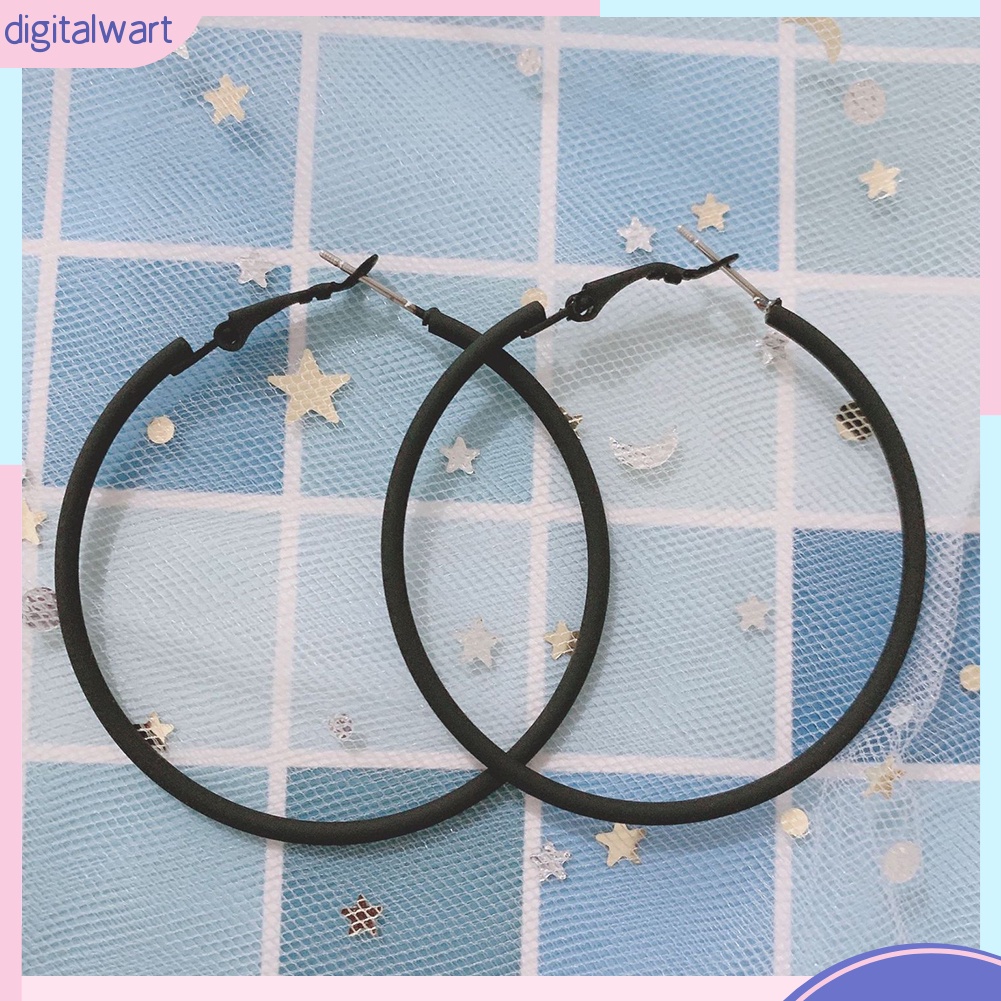 Khuyên Tai Tròn Lớn Màu Sắc Kẹo Ngọt Sáng Tạo Dành Cho Nữ