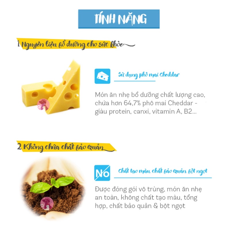 Xúc xích BOW BOW dành cho thú cưng, cún, chó cưng (Vị Phô Mai) NK Hàn Quốc