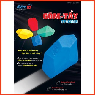 Gôm/tẩy sáp màu điểm 10 tp-e019