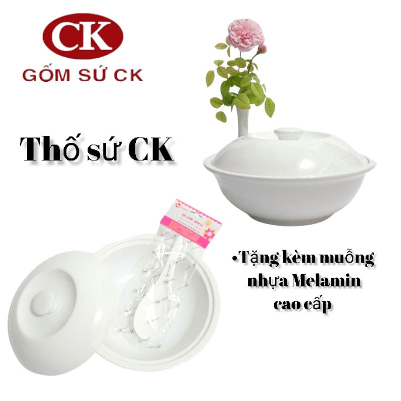 Thố sứ đựng cơm, soup gốm sứ CK Việt Nam