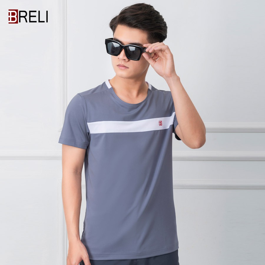 Áo thun thể thao nam cao cấp Breli - BAS2119-1-LGR