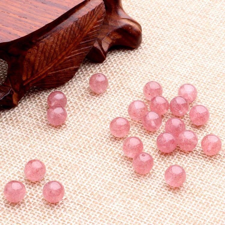 Chuỗi Hạt Đá Thạch Anh Dâu Tự Nhiên | BigBuy360 - bigbuy360.vn