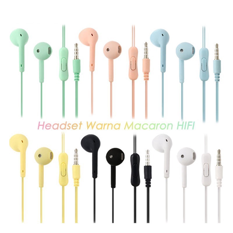 Multicolor Wired headset Earbuds / 3D Earbuds Subwoofer Wired Earphone In-Ear 3.5mm