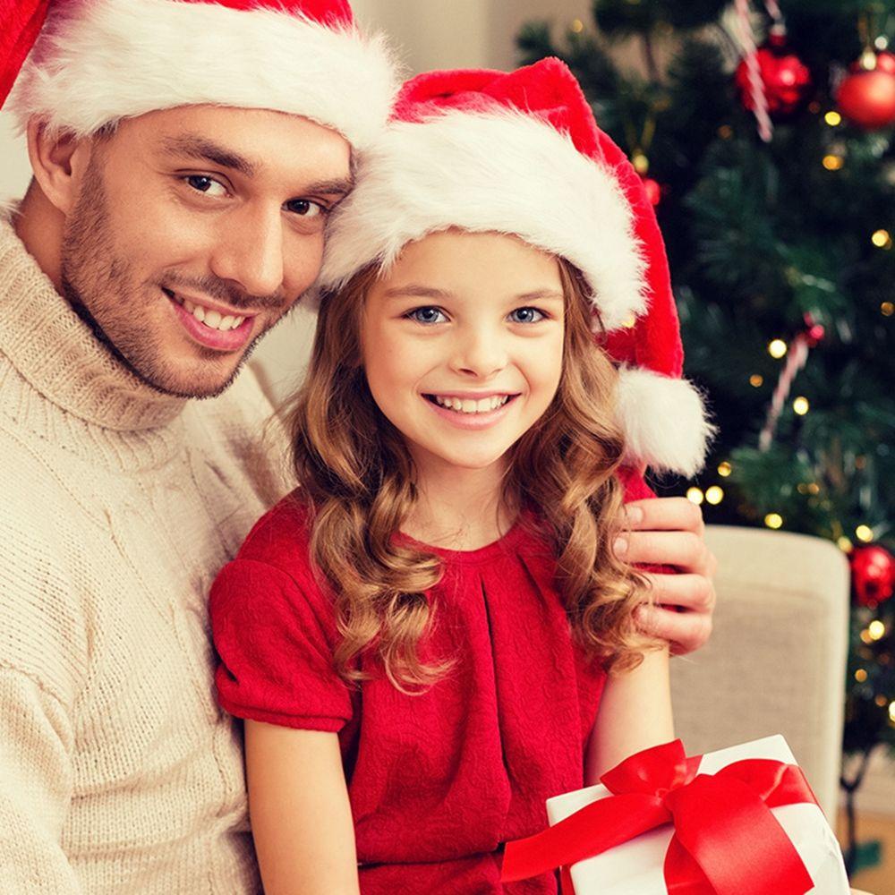 IVORY Mũ Ông Già Noel Giữ Ấm Mùa Đông Cho Người Lớn Và Trẻ Em