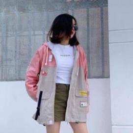 Áo Khoác Kaki Nữ form rộng thoải mái chất kaki ngoại mịn đẹp cực xinh thời trang kmg
