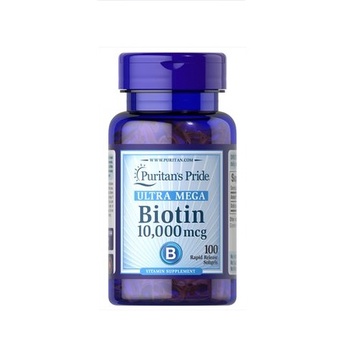 Viên Uống Mọc Tóc Puritan's Pride Biotin 10000 mcg - 100 viên