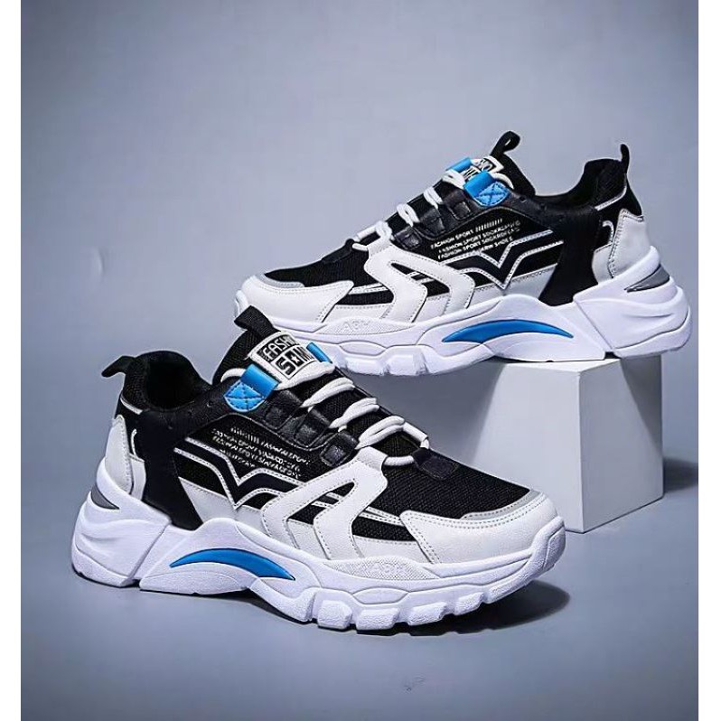 Giày Sneaker Nam Fashion Shoes Đế Balancl Đế 4cm Phong Cách Hàn Quốc