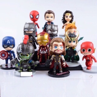 [Trọn bộ 6 con] Mô hình 6 hỗn hợp Chibi Marvel