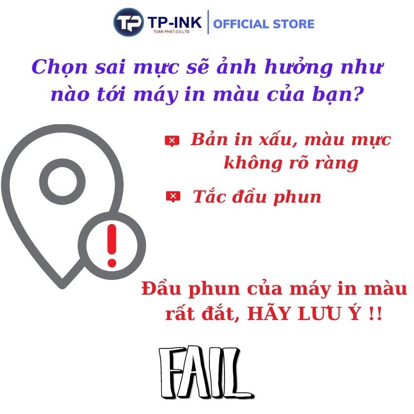 Bộ 4 chai mực màu in phun dung tích 100ml