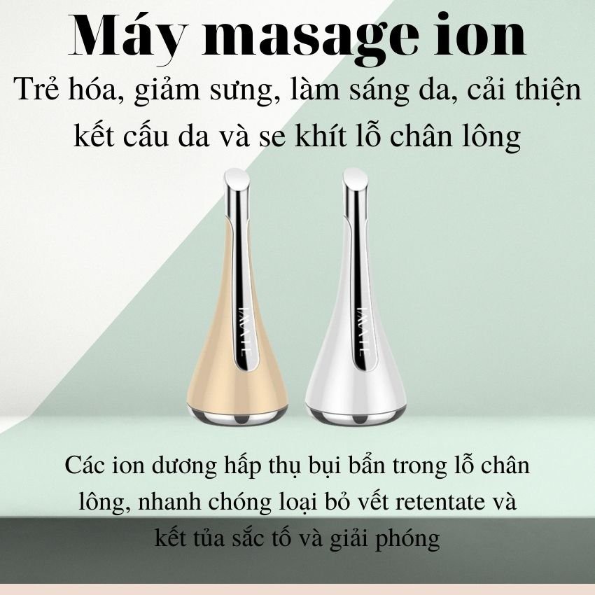 Máy Mát Xa IMATE Cảm Biến Cầm Tay Nâng Cơ_Chống Chảy Xệ_Xóa Nhăn_Pin Dễ Thay