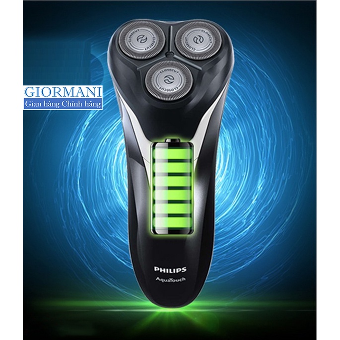 Dao cạo râu điện Philips AT610 Aquatouch - Hàng cao cấp GIORMANI