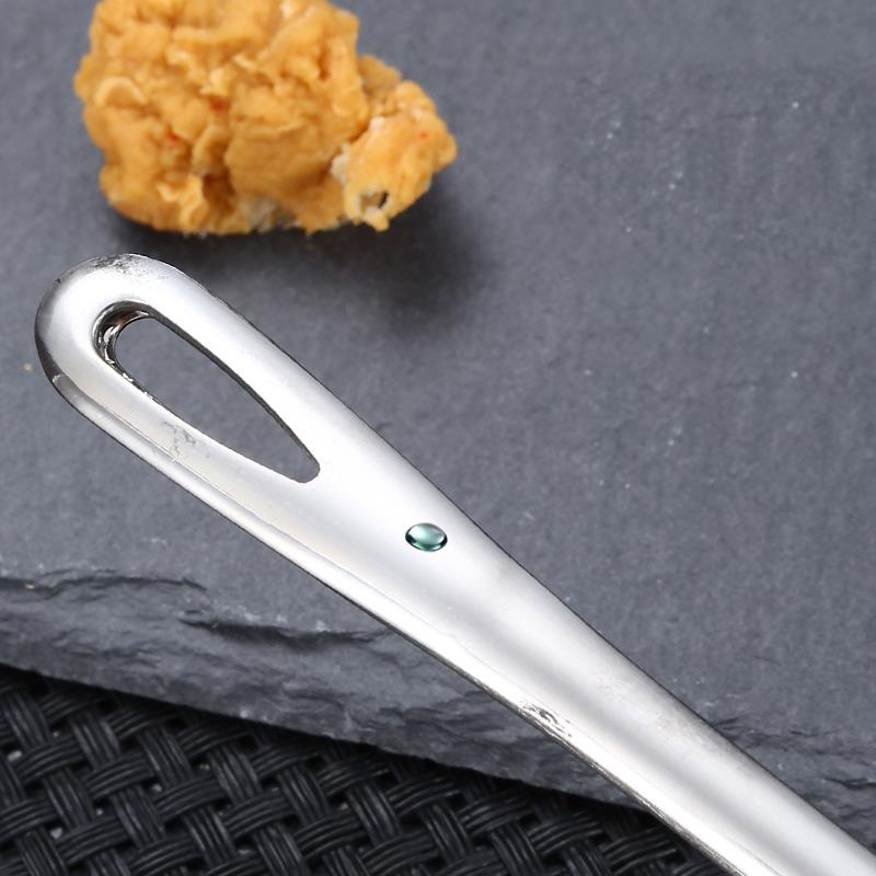 1Pcs Portable Non-Slip Long Handle Anti-scald Stainless Steel Food Tongs