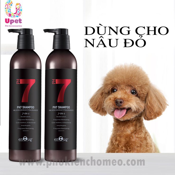 Sữa tắm PH7 (Enoug) cao cấp 460ml dành cho chó mèo - Dầu tắm cho thú cưng nhiều công dung, giúp khử mùi, lưu hương lâu