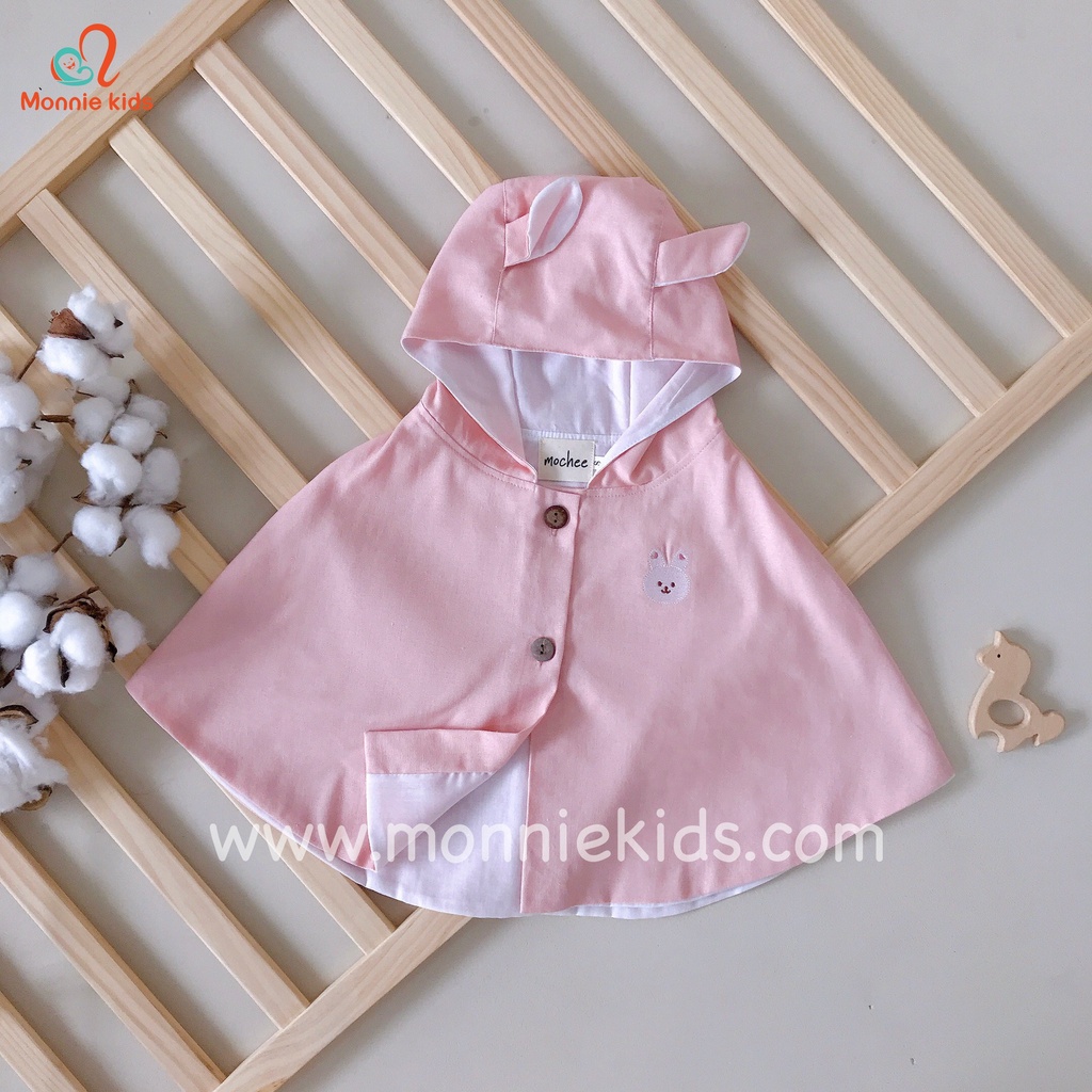 Áo choàng chống nắng cho bé Mochee, áo choàng poncho trẻ em co giãn 4 chiều - Monnie Kids