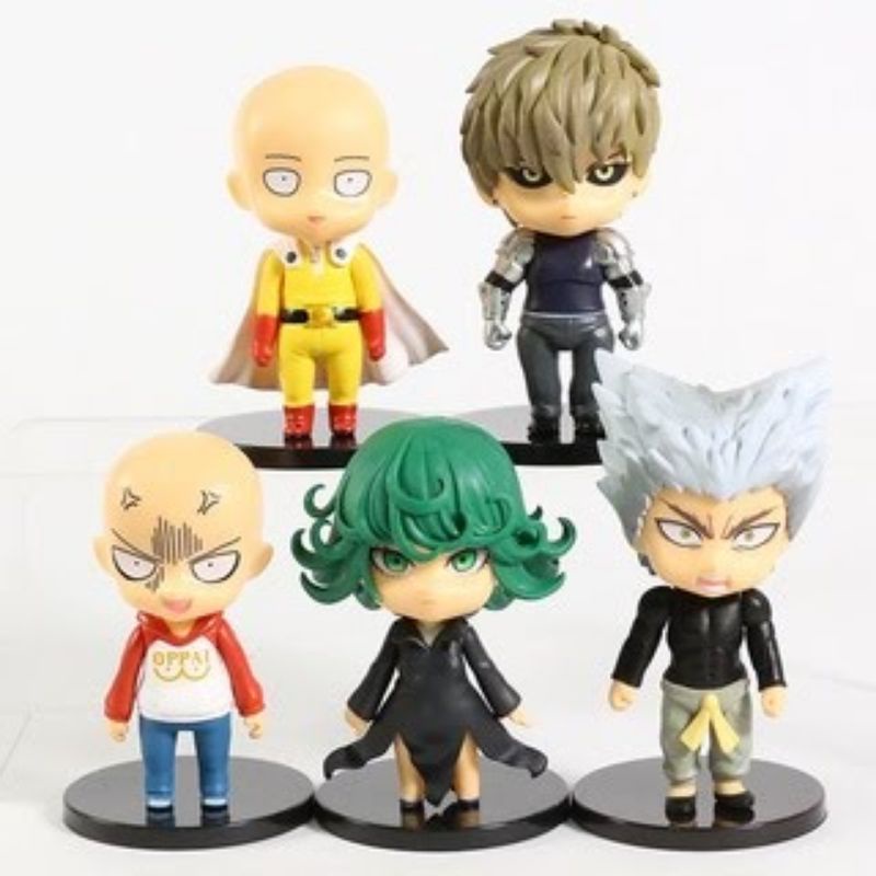 Mô hình one punch man chibi dễ thương, saitama, genus, garou