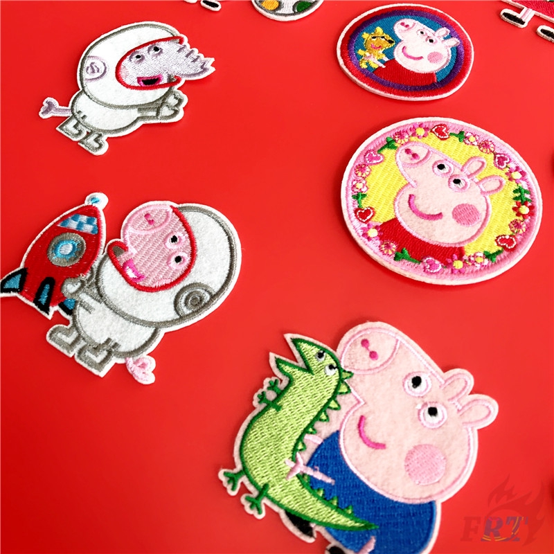 Miếng vá thêu cho quần áo họa tiết heo Peppa DIY