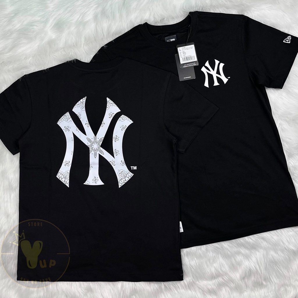Áo New era x Mlb chính hãng, áo thun unisex, logo ny to phong cách trẻ trung, năng động
