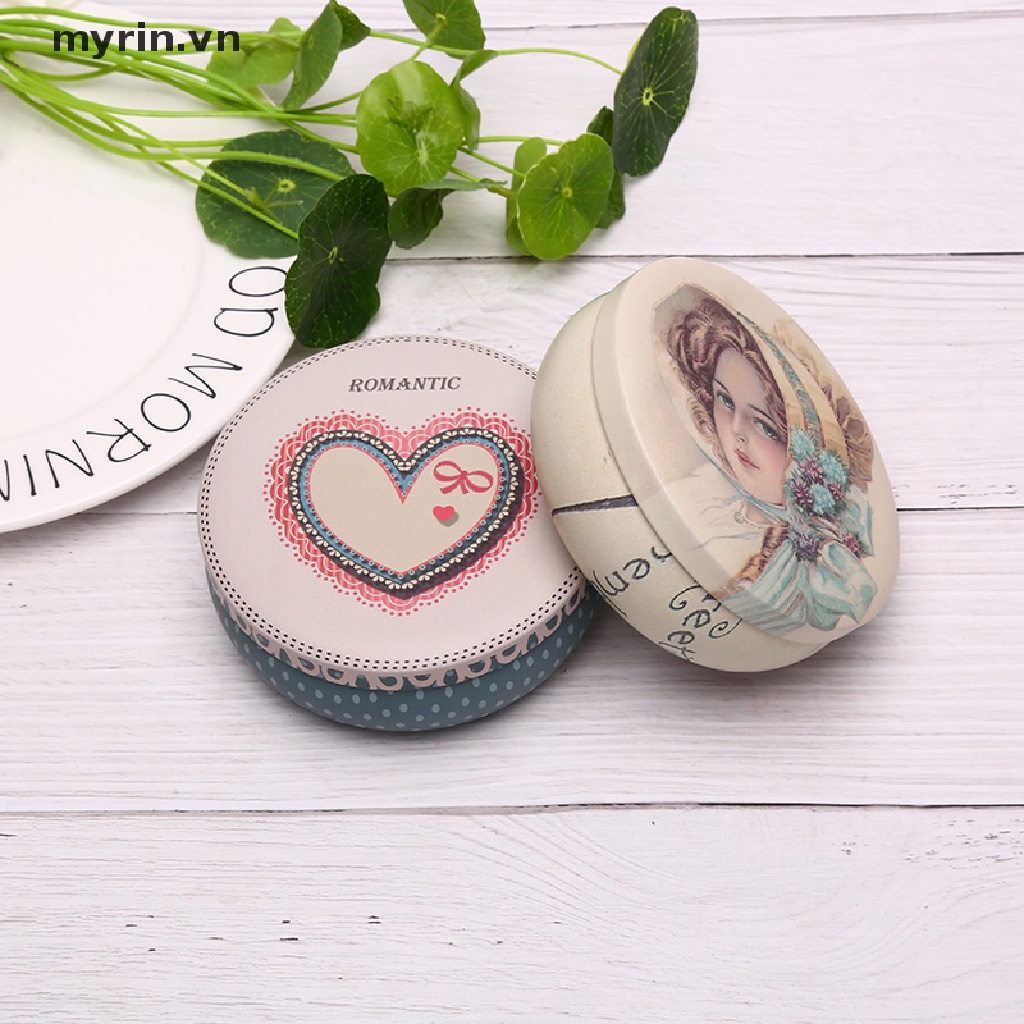 Hộp Thiếc Tròn Đựng Trà / Bánh Nhiều Kiểu Dáng