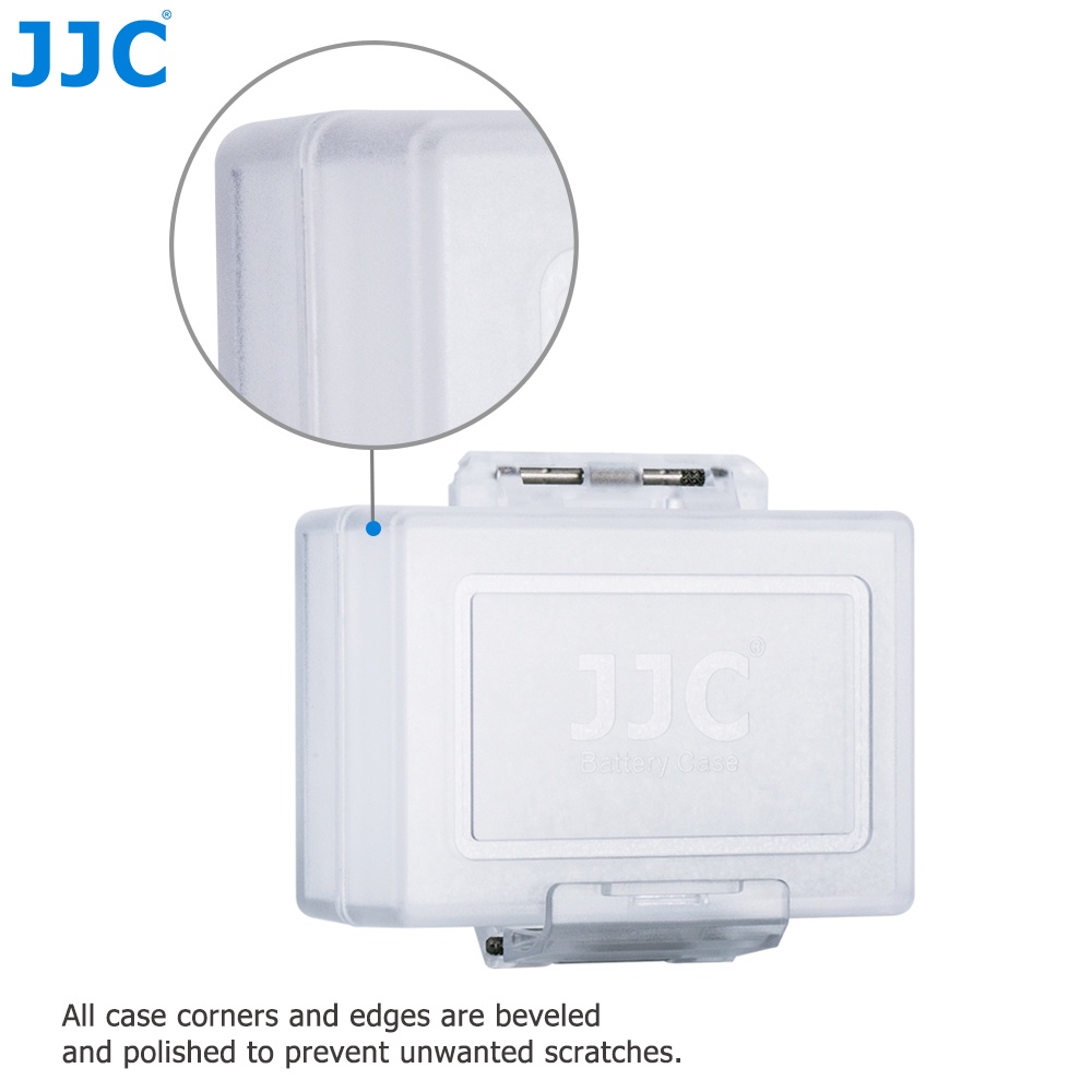 JJC Hộp Bảo Quản Pin Máy Ảnh Giá Đỡ Bảo Vệ Mini Cho NP-W126 W126S NP-95 NP-FW50 NP-FZ100 NP-BX1 LP-E6 LP-E6N LP-E8 LP-E10 LP-E5 LP-E12 LP-E17 EN-EL15 EN -EL15a EN-EL14a EN-EL3E BLN1