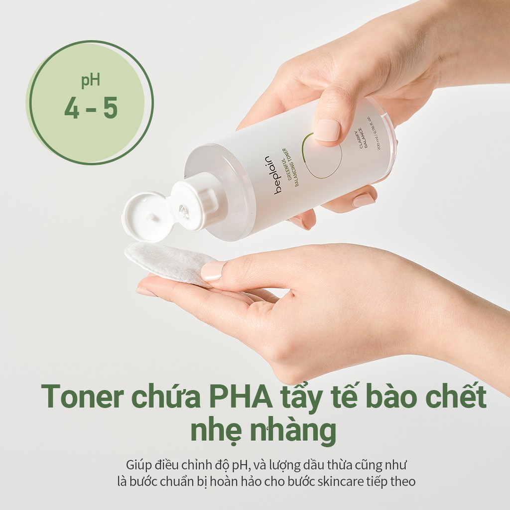 Toner BEPLAIN Chứa PHA, làm sạch dịu nhẹ và cân bằng độ pH cho da 200mL | BigBuy360 - bigbuy360.vn