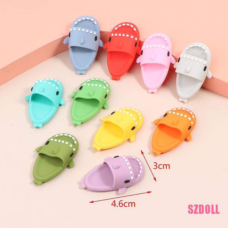 1 Đôi Dép Hình Cá Mập 3*4.6cm Cho Búp Bê 1/6BJD