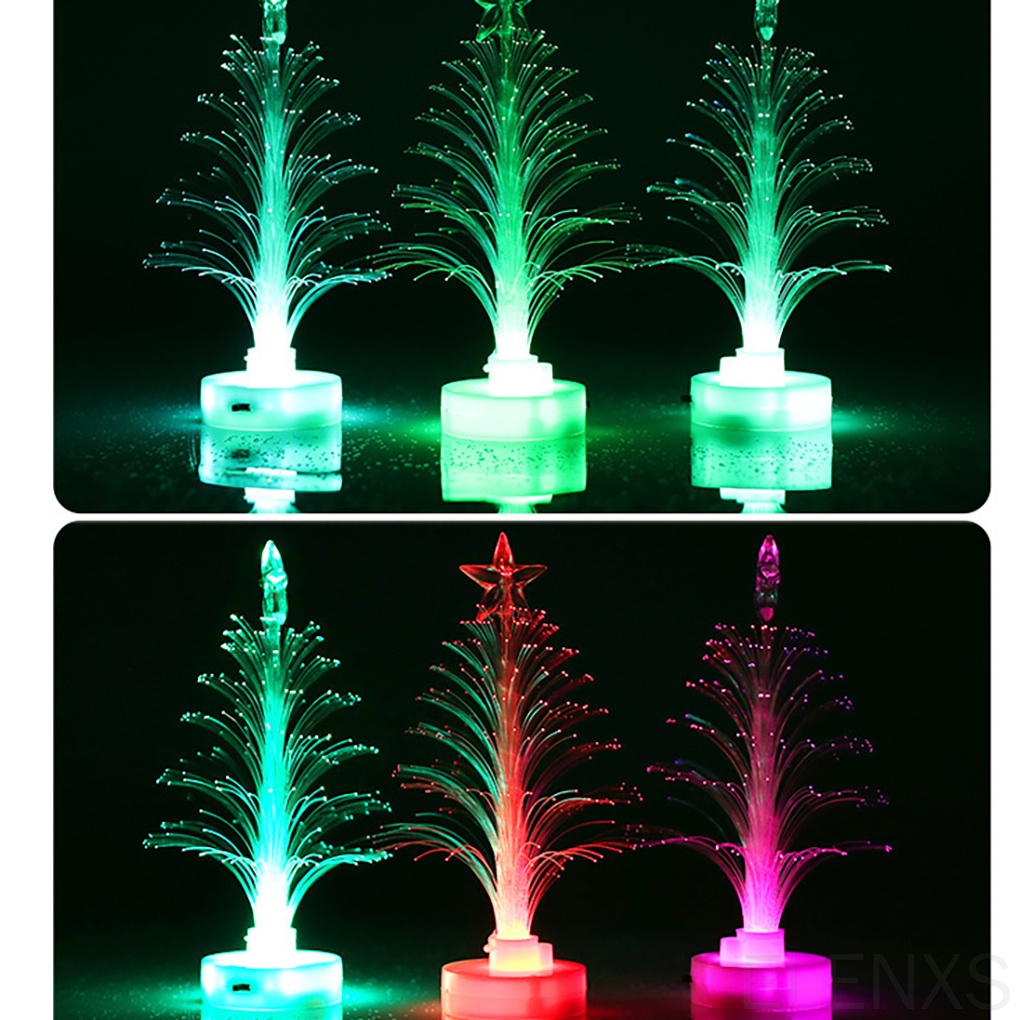 Đèn ngủ để bàn hình cây thông noel nhiều màu sắc