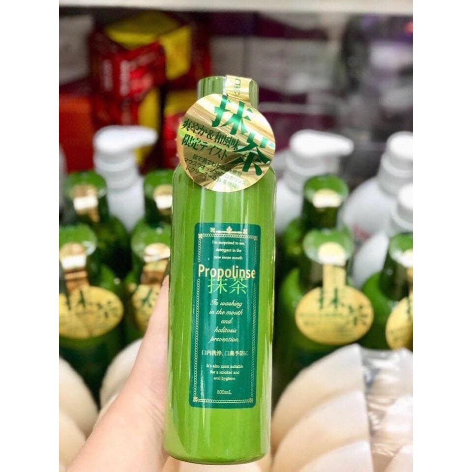 Nước súc miệng PROPOLINSE Matcha màu xanh Nhật Bản 600ml