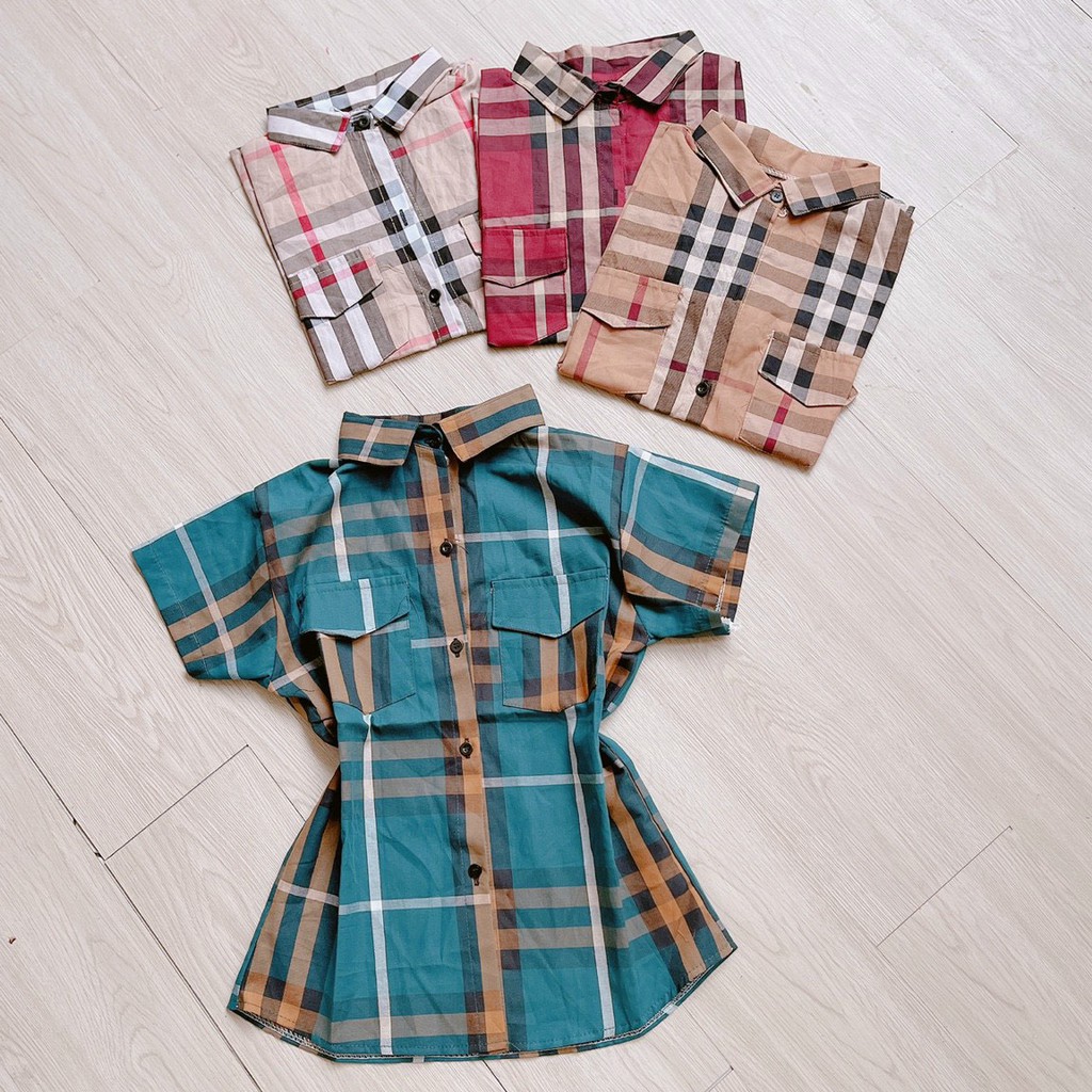 áo sơ mi carro nắp túi cực hot hit ảnh chụp thật