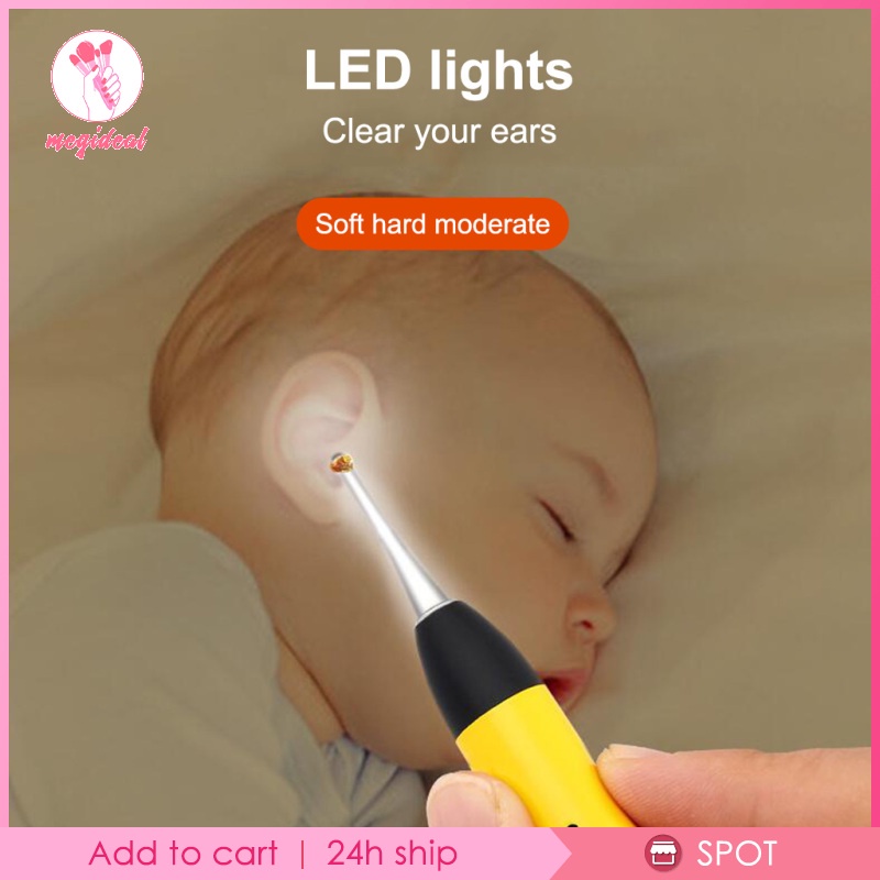 Nhíp lấy ráy tai đèn LED soi vệ sinh chăm sóc tai cho trẻ em