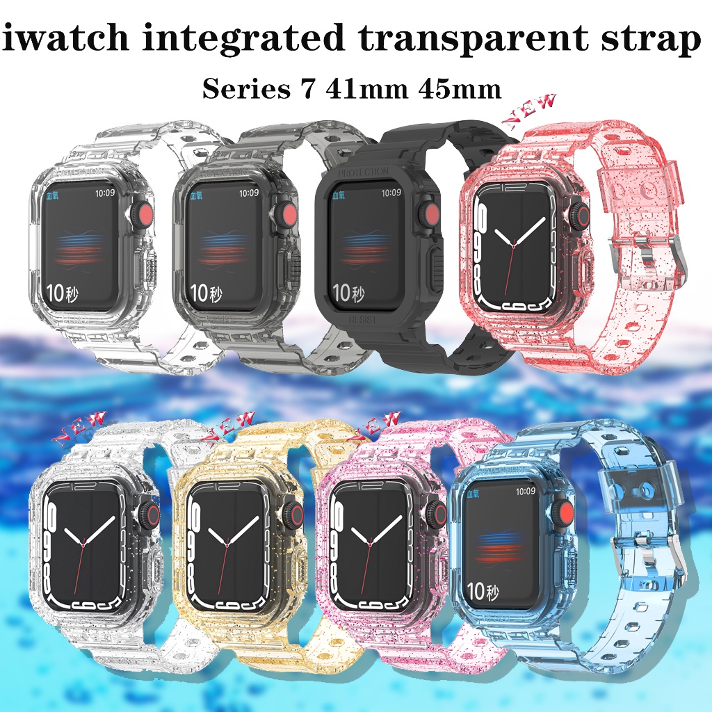 Dây Đeo Thay Thế Bằng Tpu Chuyên Dụng Cho iWatch 7/6/SE/5/4/3 41mm Dài 45mm Clory Cursion7