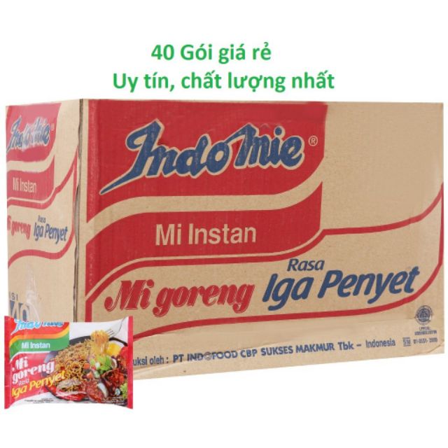 Mì Indomie Mẫu 2022 - Hiệu Mi Goreng, Iga Penyet, Rendang, Pedas