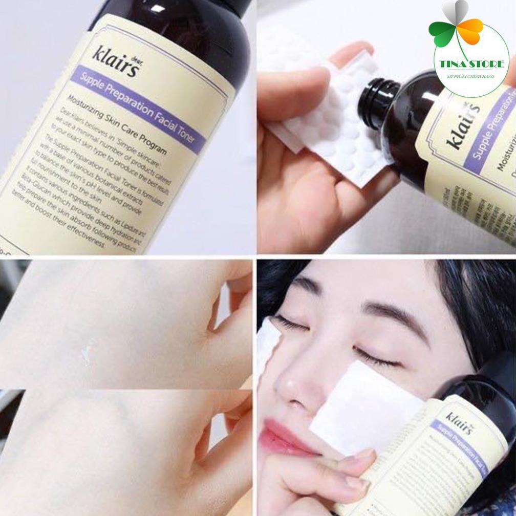 [Chính Hãng] Nước hoa hồng DEAR, KLAIRS SUPPLE PREPARATION FACIAL TONER 180ml | BigBuy360 - bigbuy360.vn
